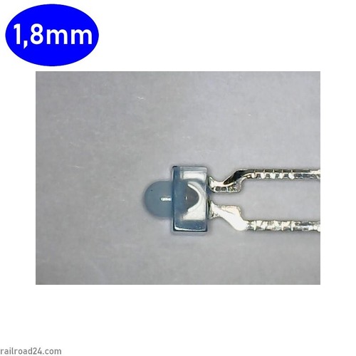 20x led 8mm blau - blau,, diffus