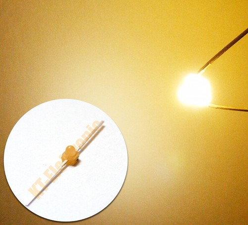 Stück led 8mm axial warm - 1,8mm,