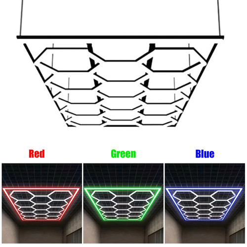 14x hexagon led lampe - hexagon, röhren