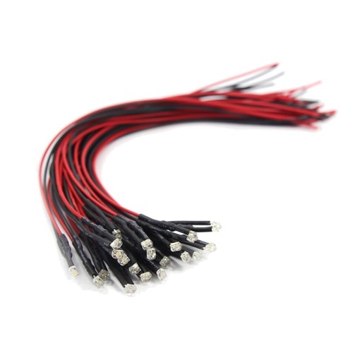 Led 8mm warmweiß stk - 1,8mm,