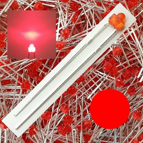 Led 8mm rot diffus - led, 1,8mm