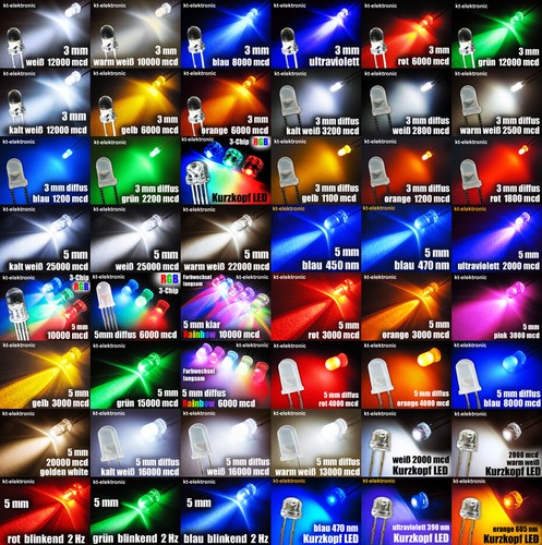 8mm 2mm 3mm - 5mm, led