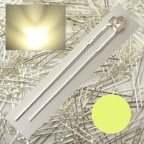 Led 8mm warmweiß klar - 1,8mm,